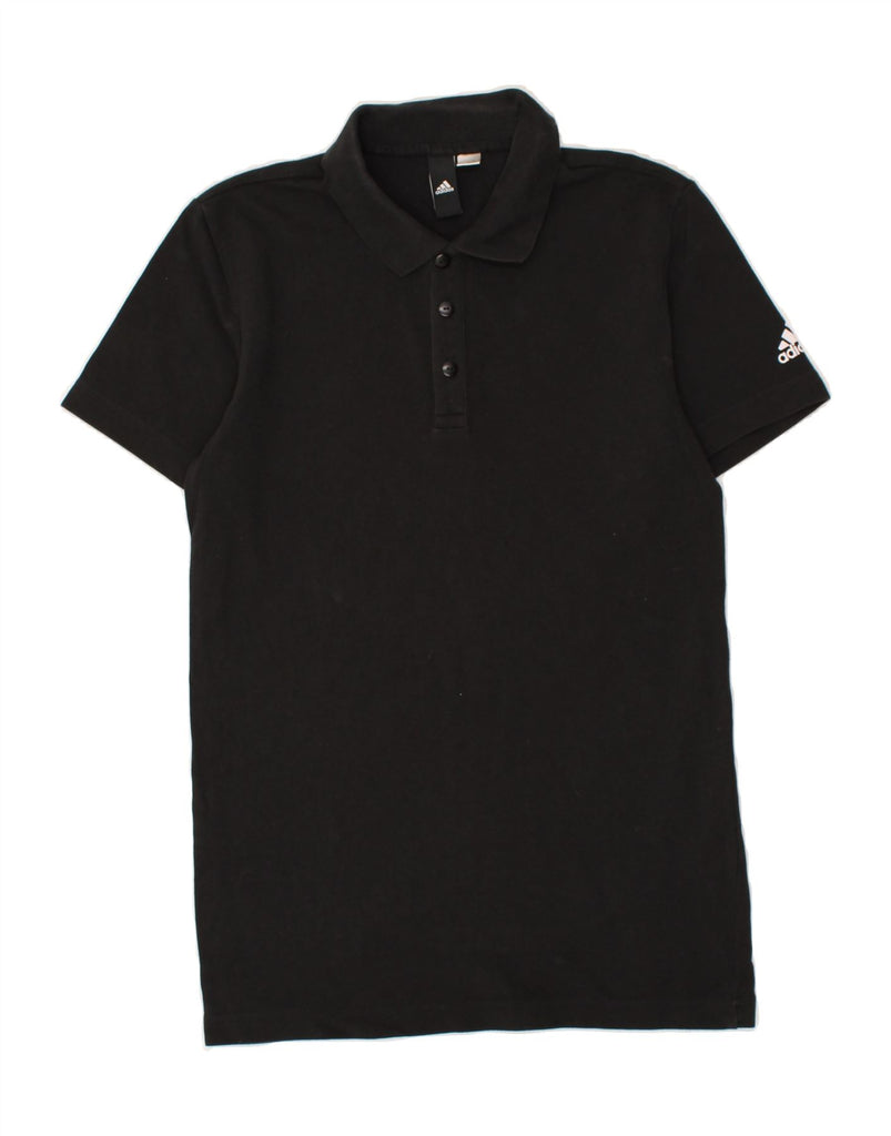 ADIDAS Mens Polo Shirt XS Black | Vintage Adidas | Thrift | Second-Hand Adidas | Used Clothing | Messina Hembry 