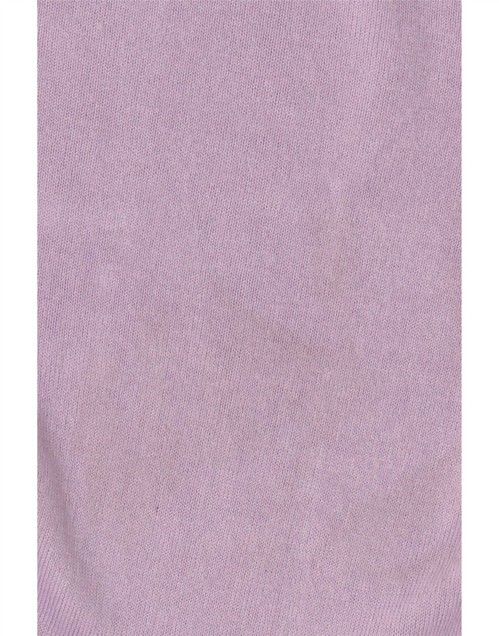 Marks & Spencer Womens Crew Neck Jumper Sweater UK 10 Small Purple