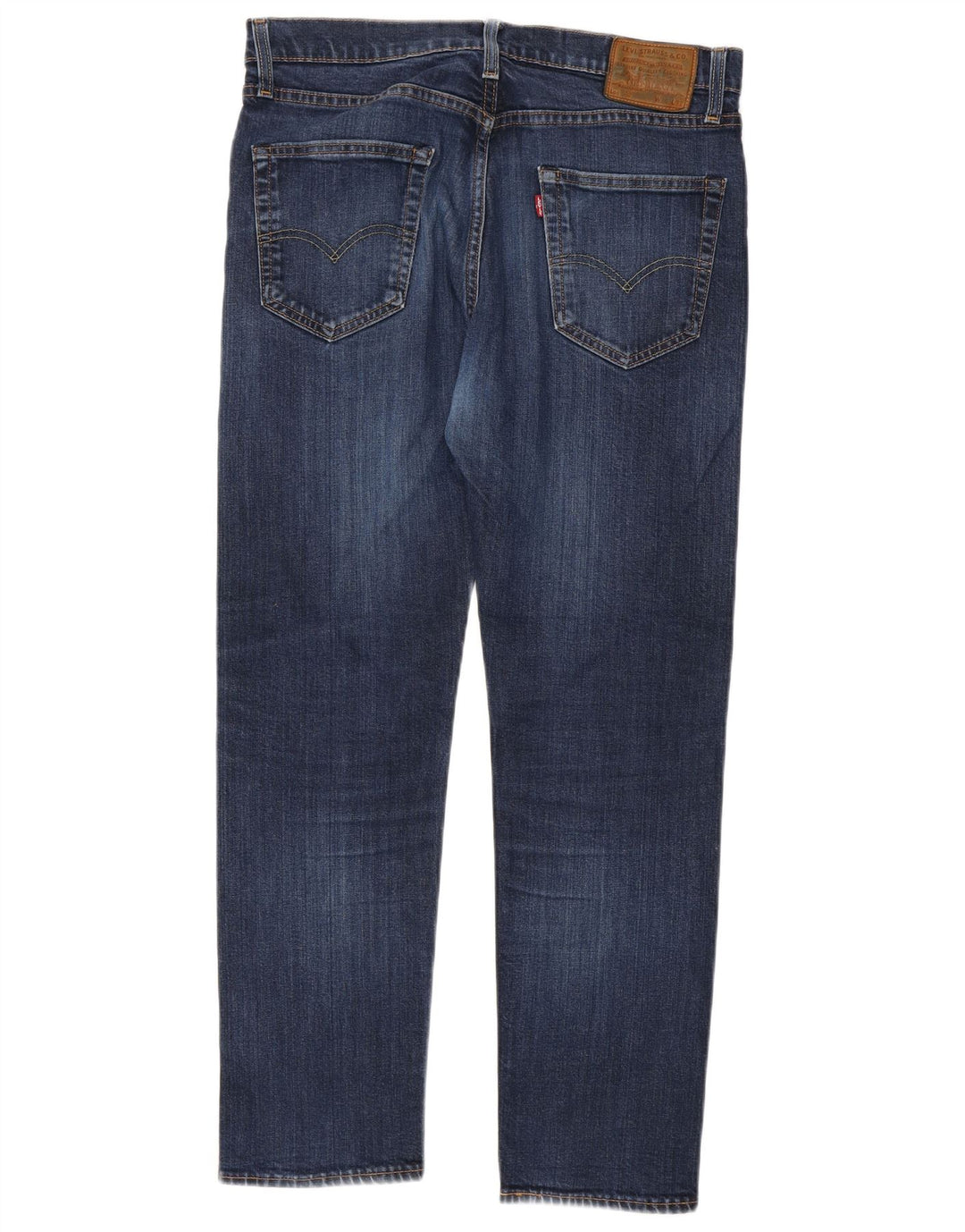 Levi's Mens 502 Tapered Jeans W34 L29 Navy Blue Cotton