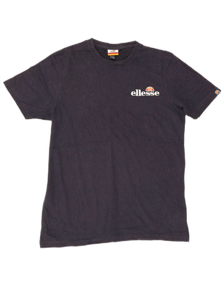 Ellesse Mens Graphic T-Shirt Top Large Navy Blue Cotton