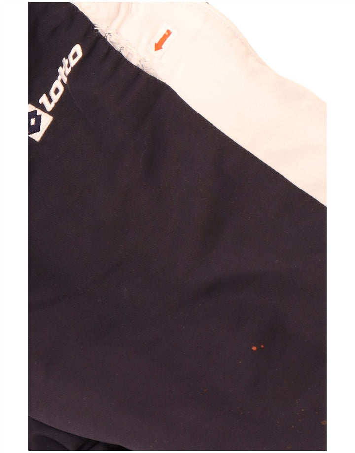 Lotto Mens Tracksuit Trousers Large Navy Blue Colourblock Polyester