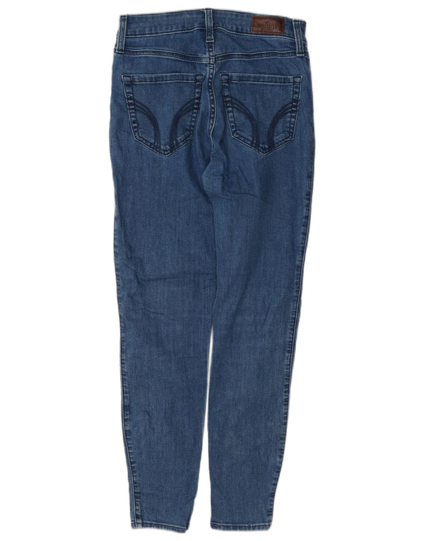 Hollister Womens High Rise Super Skinny Jeans W26 L26 Blue Cotton