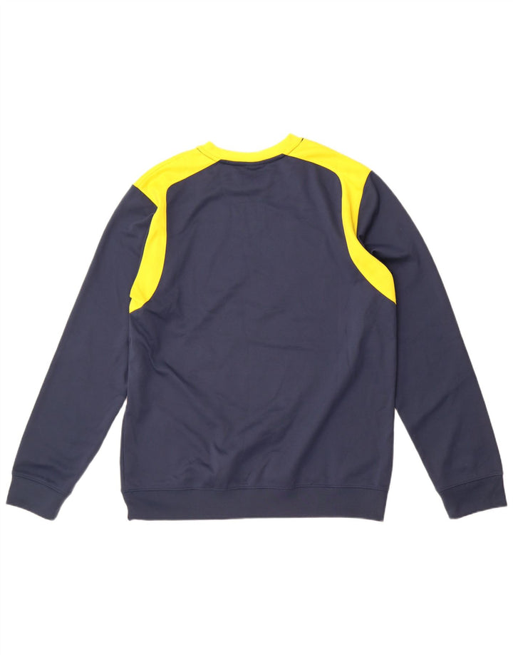 Joma Mens Sweatshirt Jumper Large Navy Blue Colourblock Polyester