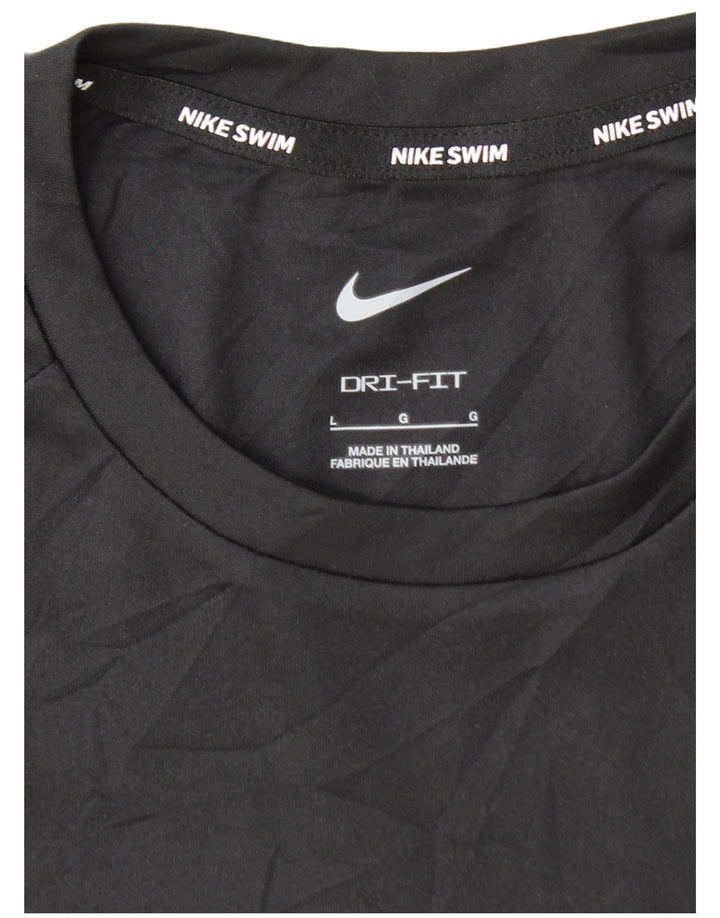NIKE Mens Dri Fit Top Long Sleeve Large Black