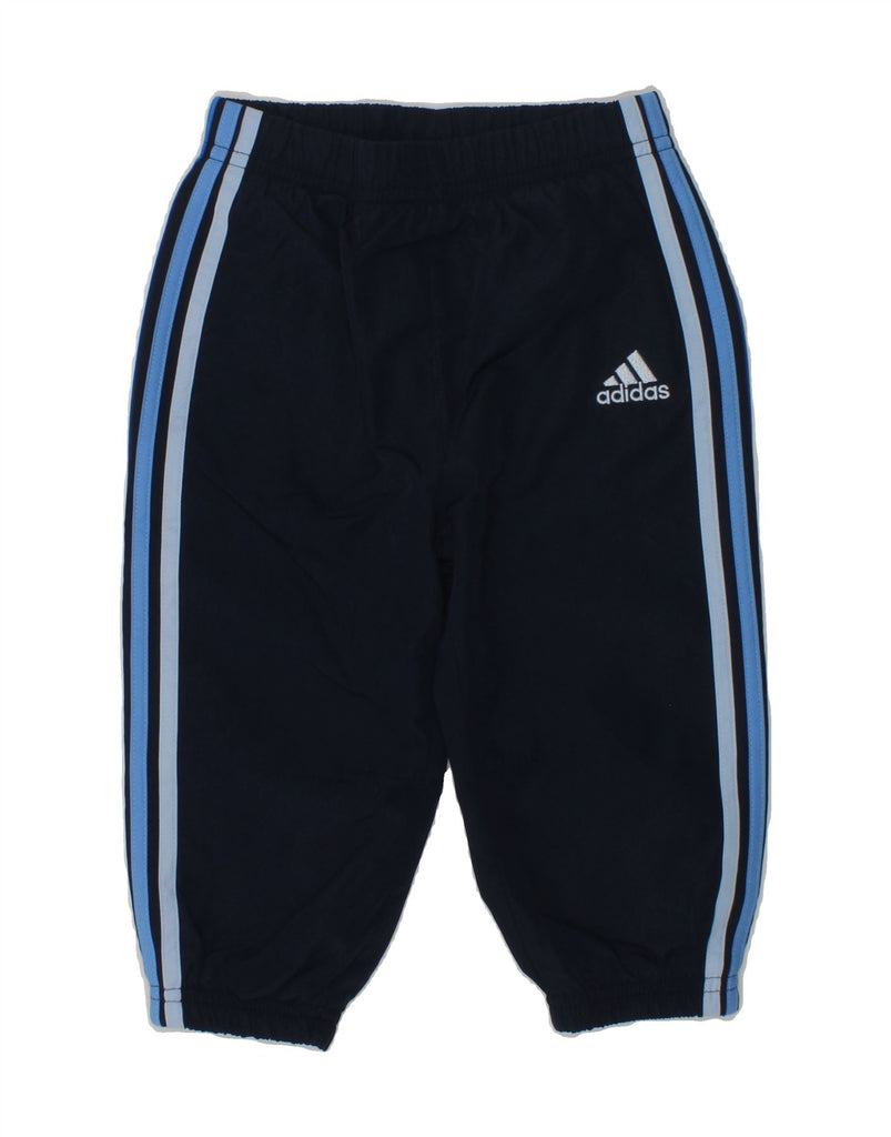 ADIDAS Baby Boys Joggers Tracksuit Trousers 9-12 Months Navy Blue | Vintage Adidas | Thrift | Second-Hand Adidas | Used Clothing | Messina Hembry 