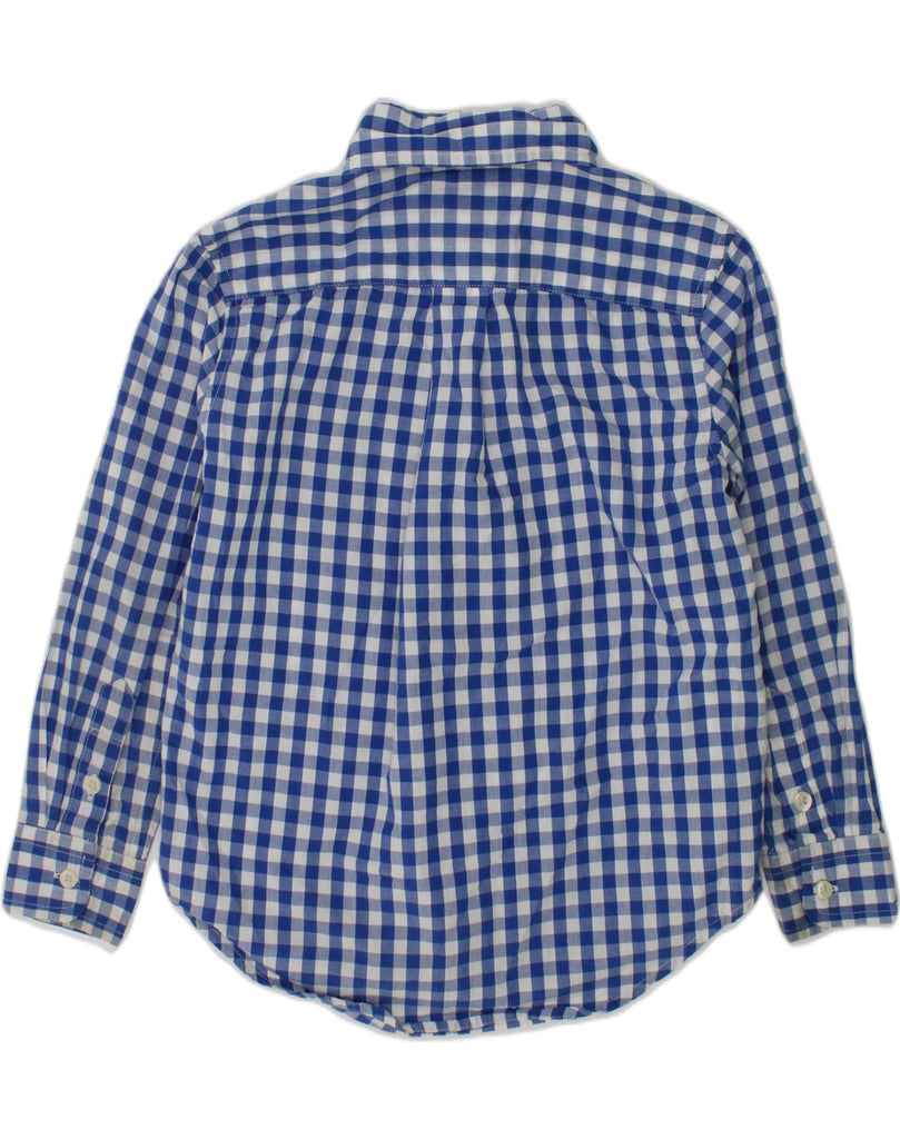 CHAPS Boys Shirt 4-5 Years Blue Gingham Cotton | Vintage Chaps | Thrift | Second-Hand Chaps | Used Clothing | Messina Hembry 