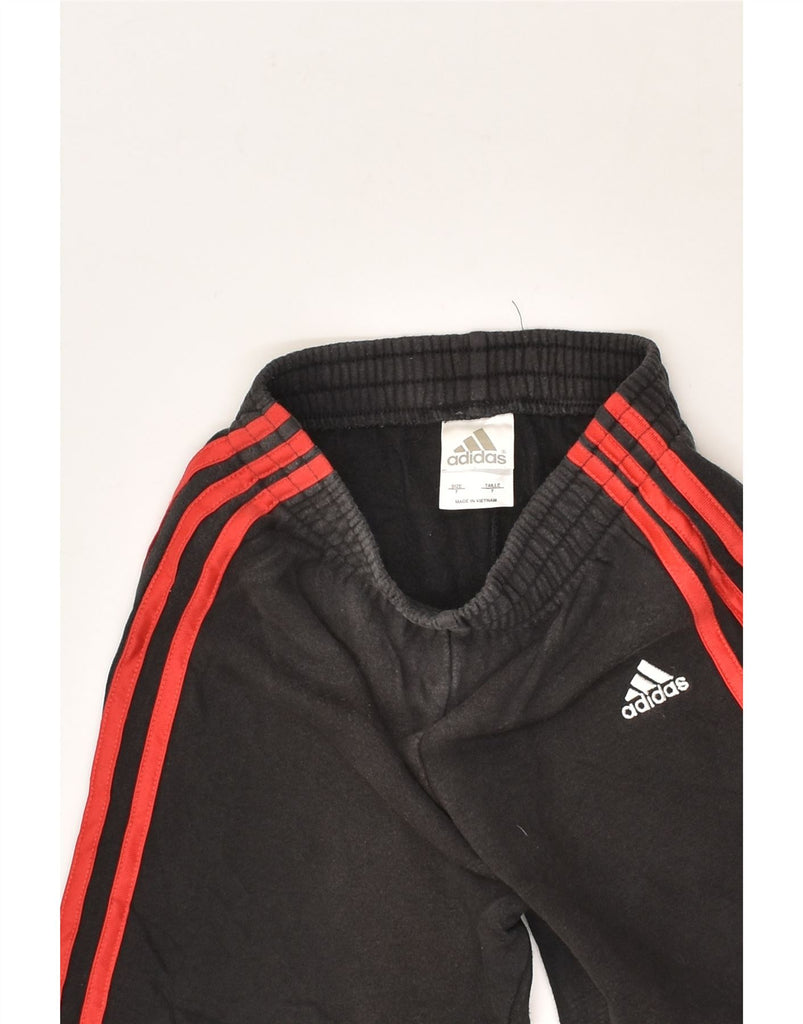 ADIDAS Boys Tracksuit Trousers 6-7 Years Black Cotton | Vintage Adidas | Thrift | Second-Hand Adidas | Used Clothing | Messina Hembry 