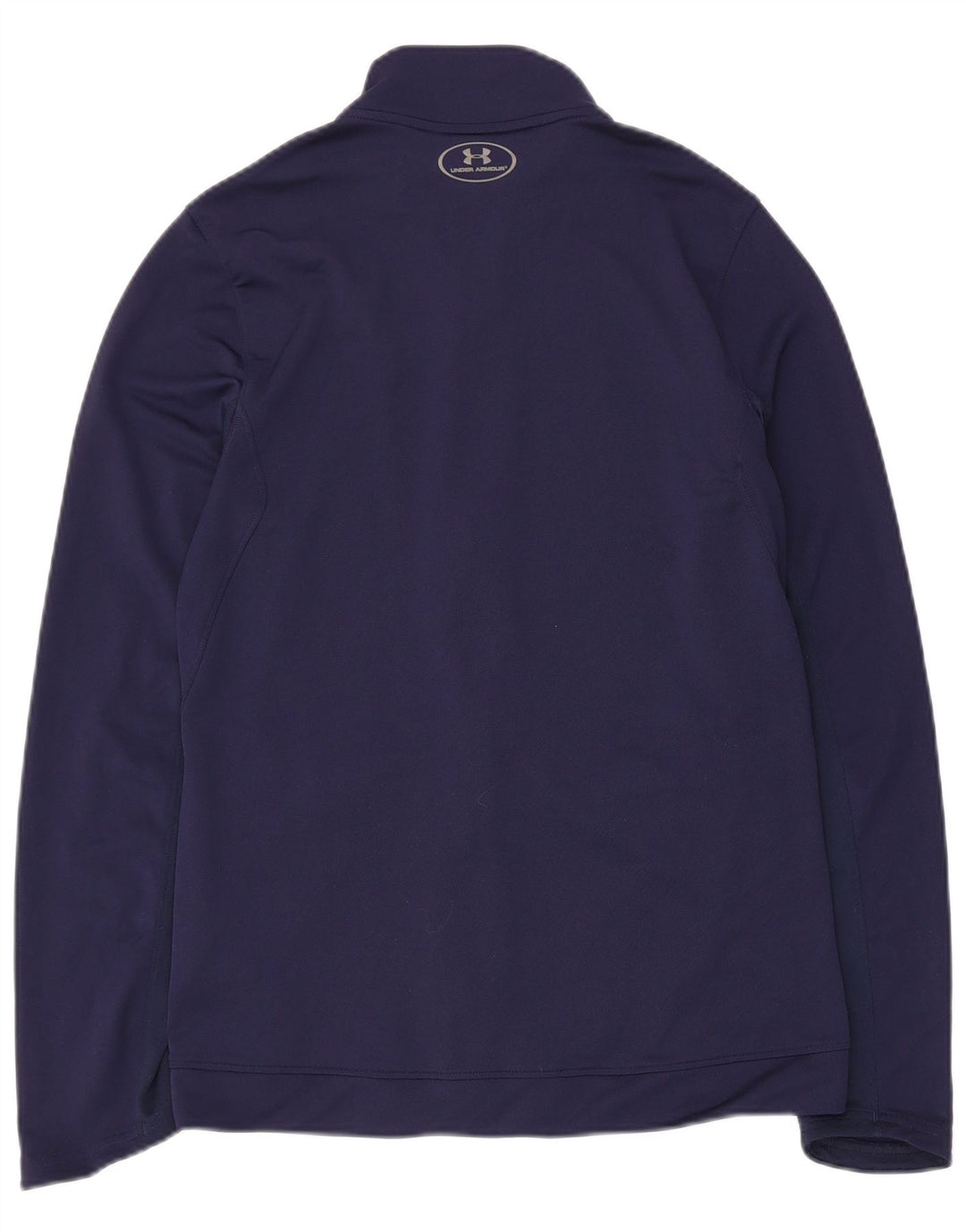 Under Armour Womens Tracksuit Top Jacket UK 12 Medium Navy Blue Polyester