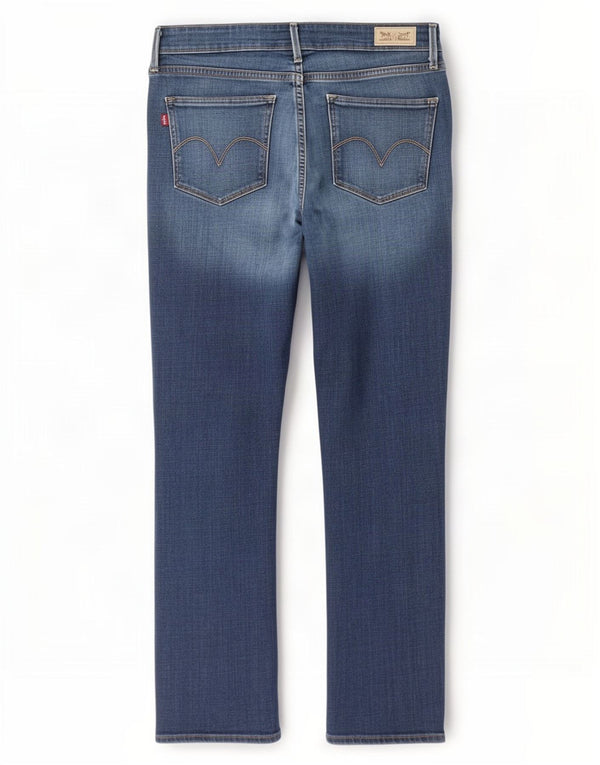 Levi's Womens Mid Rise Skinny Jeans US 12 Large W32 L30 Blue Cotton