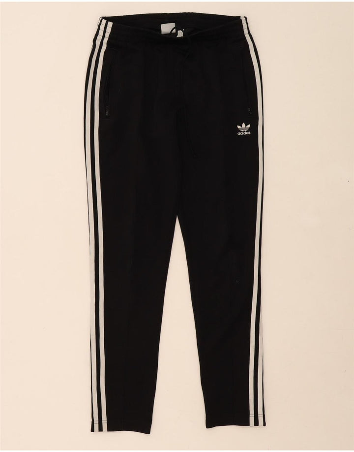 ADIDAS Womens Tracksuit Trousers UK 10 Small Black Polyester Vintage Adidas and Second-Hand Adidas from Messina Hembry 