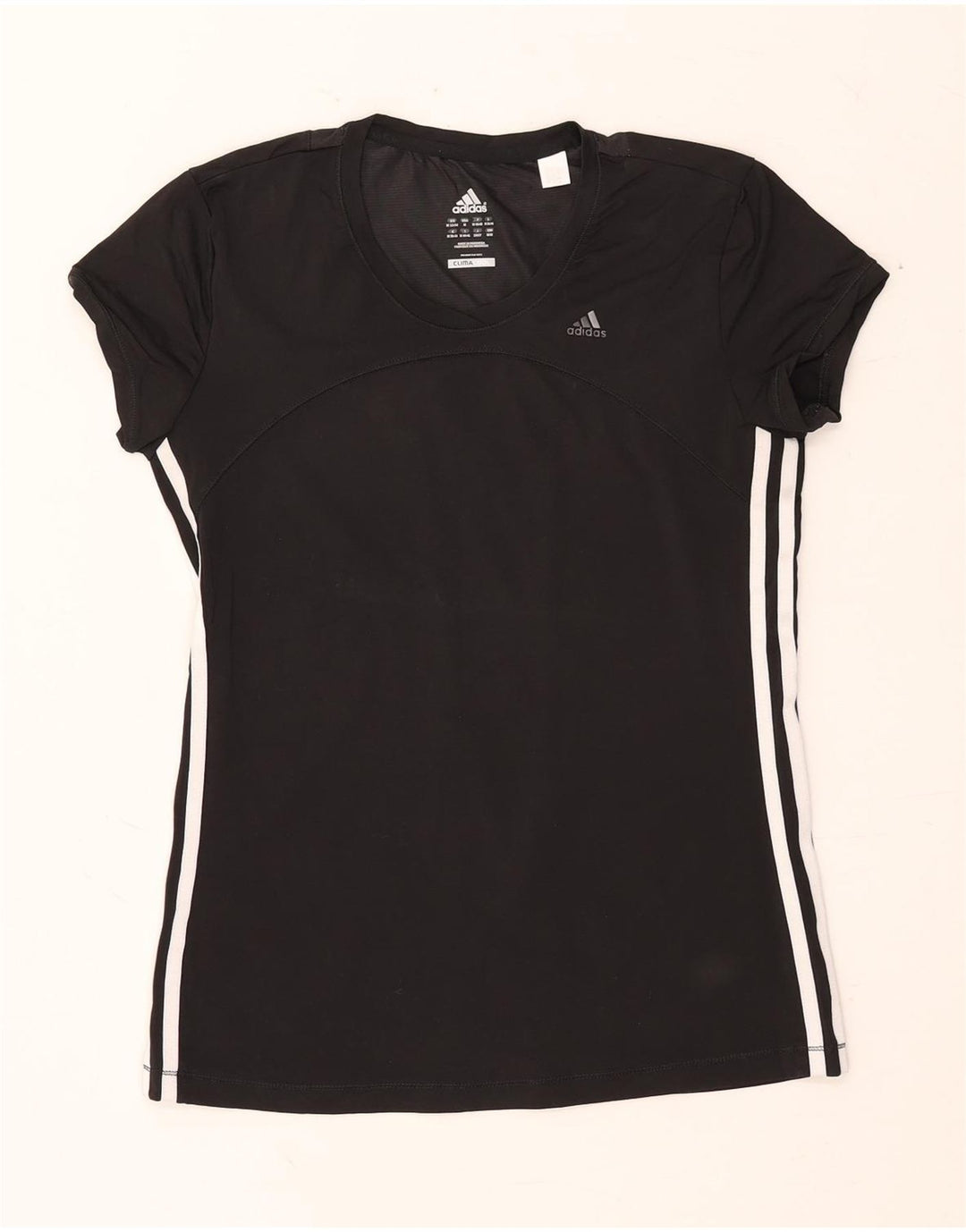 ADIDAS Womens Climacool T-Shirt Top UK 12/14 Medium Black
