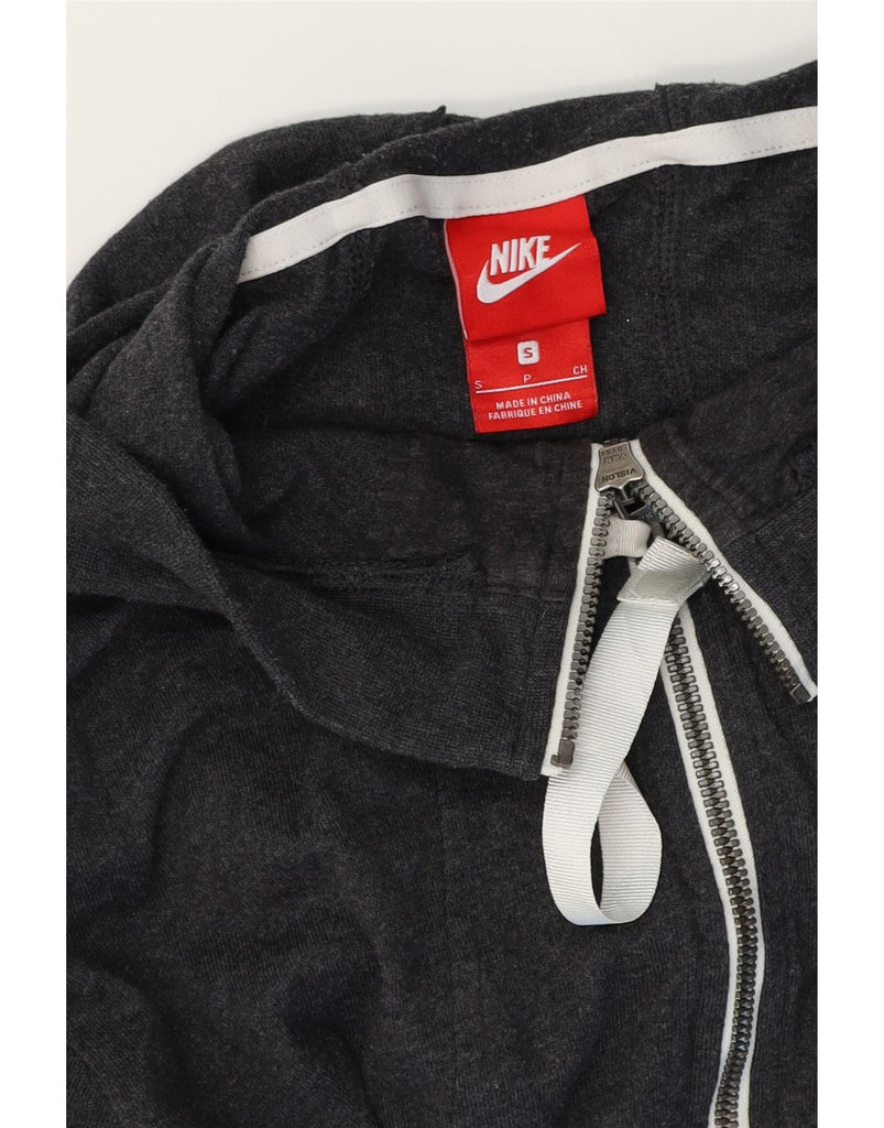 NIKE Mens Zip Hoodie Sweater Small Grey Cotton Vintage Nike and Second-Hand Nike from Messina Hembry 