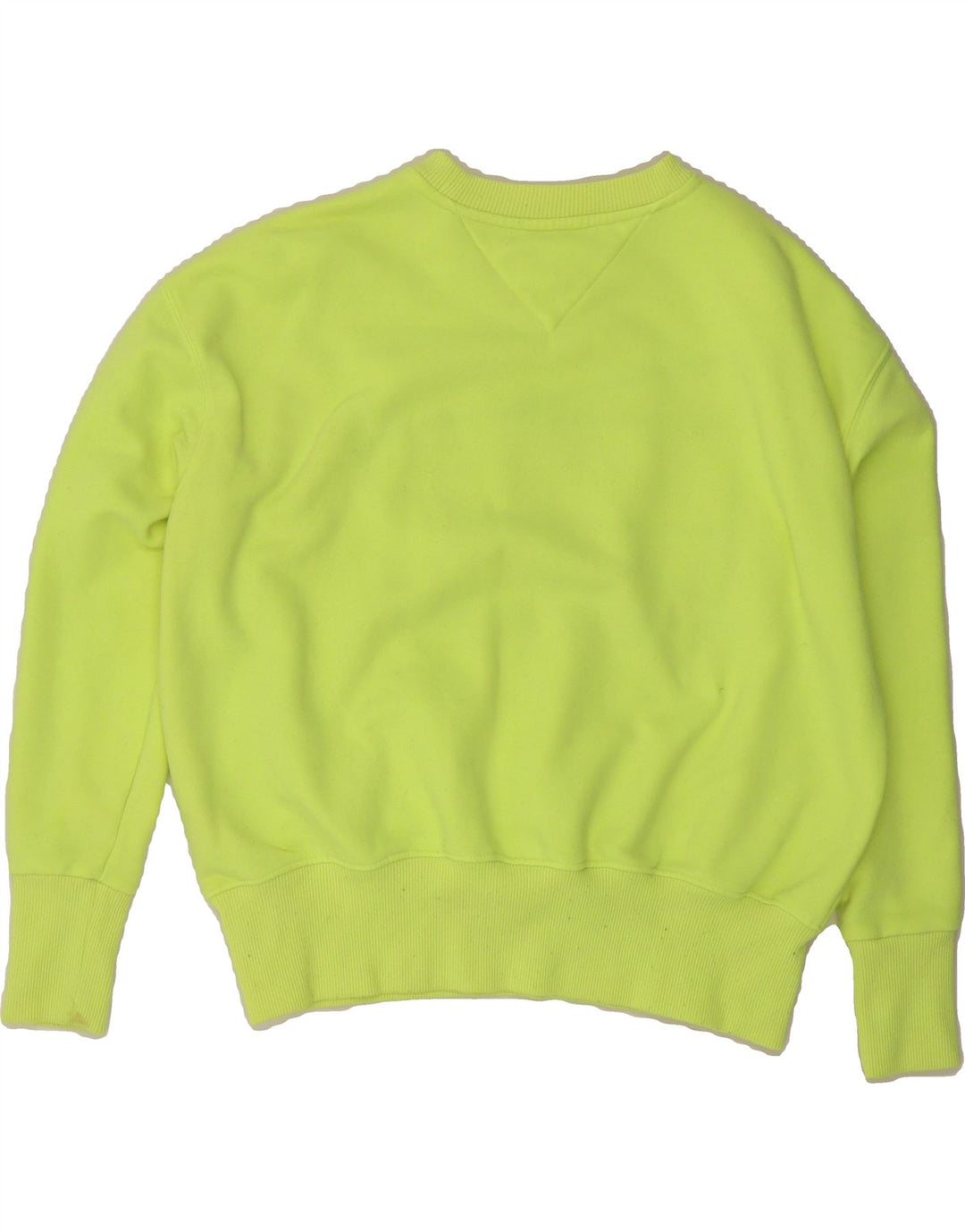 TOMMY HILFIGER Womens Graphic Sweatshirt Jumper UK 10 Small Green Vintage Tommy Hilfiger and Second-Hand Tommy Hilfiger from Messina Hembry 