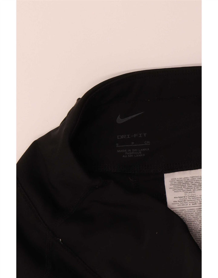 Nike Womens Dri Fit Leggings UK 8 Small Black Polyester