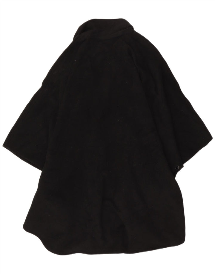 Sportstaff Womens Poncho Coat One Size Black Wool