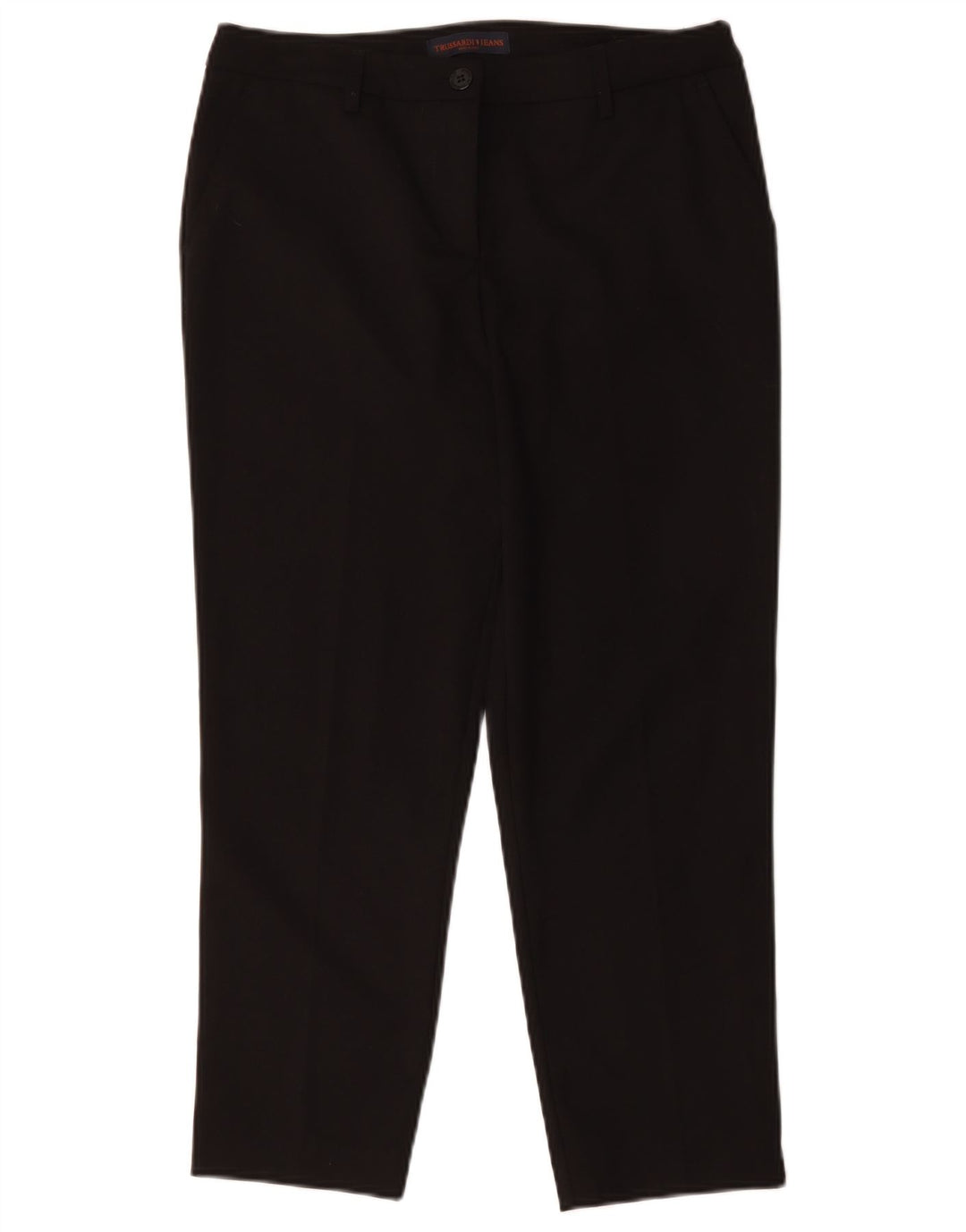 Trussardi Womens Straight Casual Trousers W32 L25 Black
