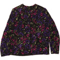 VINTAGE Womens 4 Button Blazer Jacket UK 14 Medium Multicoloured Floral Vintage Vintage and Second-Hand Vintage from Messina Hembry 