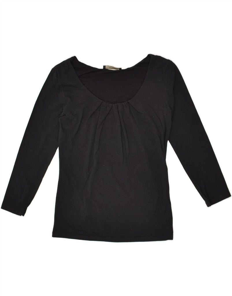 MAX MARA Womens Weekend Top 3/4 Sleeve UK 12 Medium Black Vintage Max Mara and Second-Hand Max Mara from Messina Hembry 