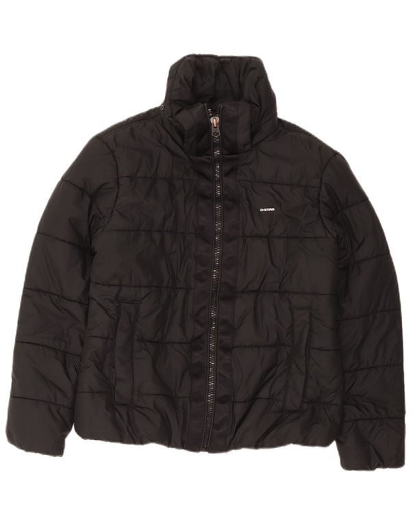 G-Star Womens Padded Jacket UK 16 Large Black Polyester