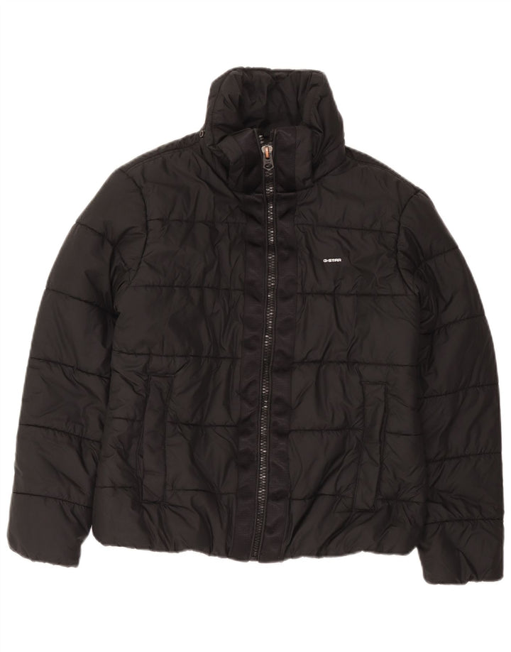 G-Star Womens Padded Jacket UK 16 Large Black Polyester