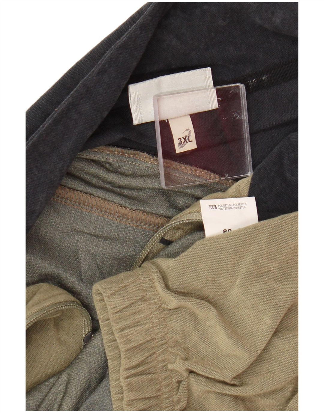 Asics Mens Tracksuit Top Jacket 3XL Khaki Colourblock Polyester