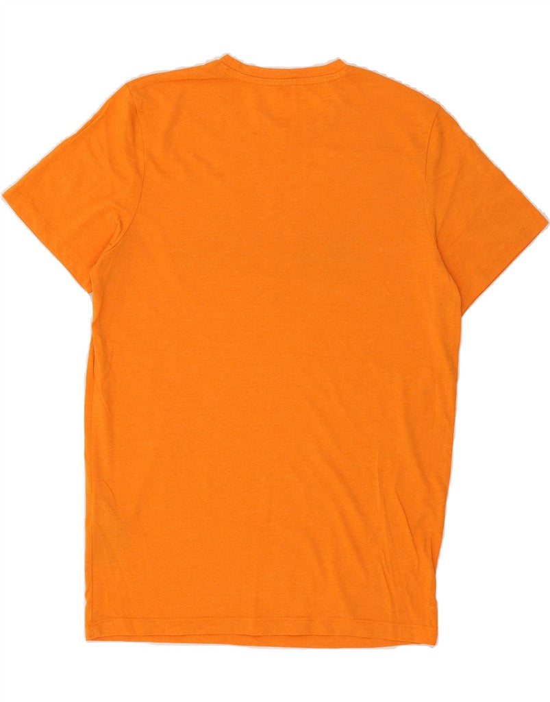 JACK & JONES Mens Graphic T-Shirt Top Medium Orange Cotton Vintage Jack & Jones and Second-Hand Jack & Jones from Messina Hembry 