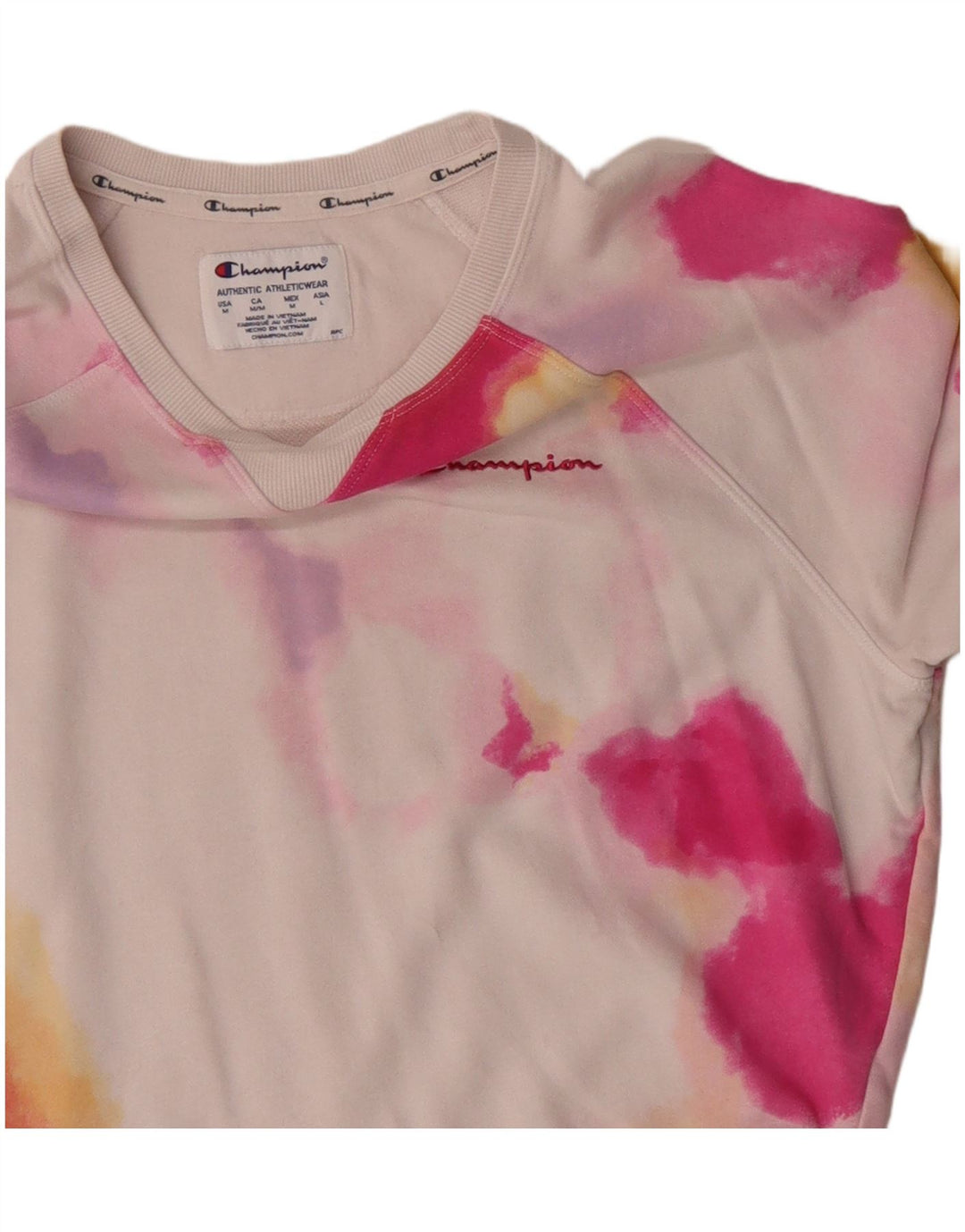 Champion Womens Loose Fit Sweatshirt Jumper UK 14 Medium Multicoloured