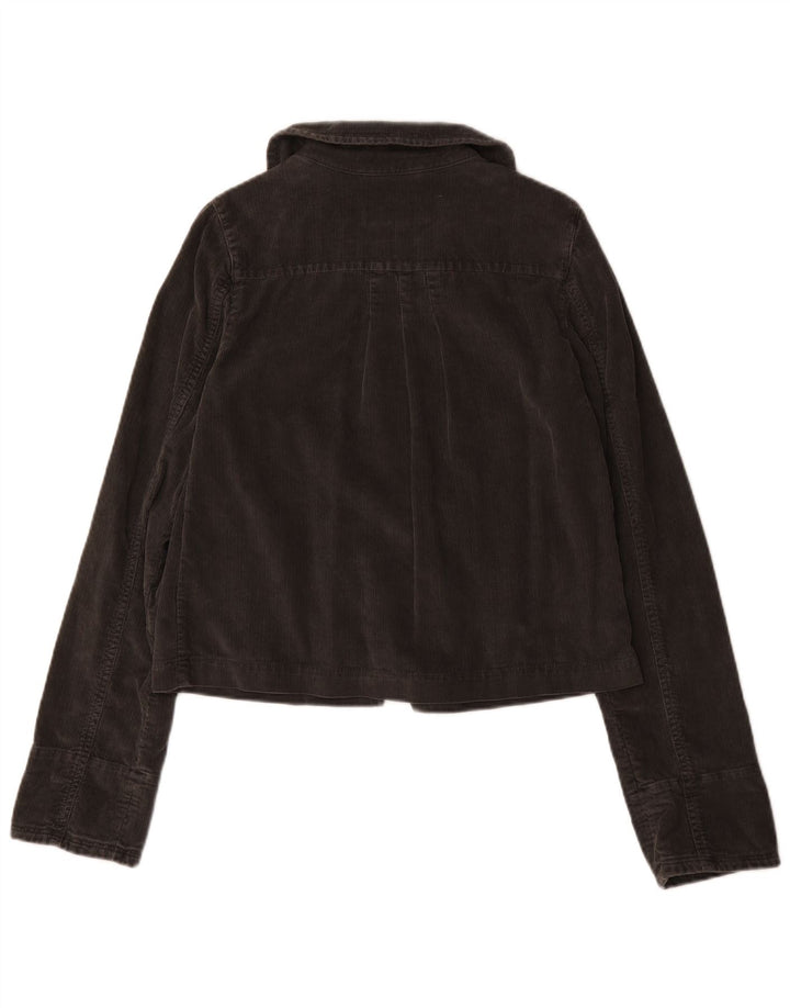 White Stuff Womens Corduroy Jacket UK 8 Small Grey Cotton