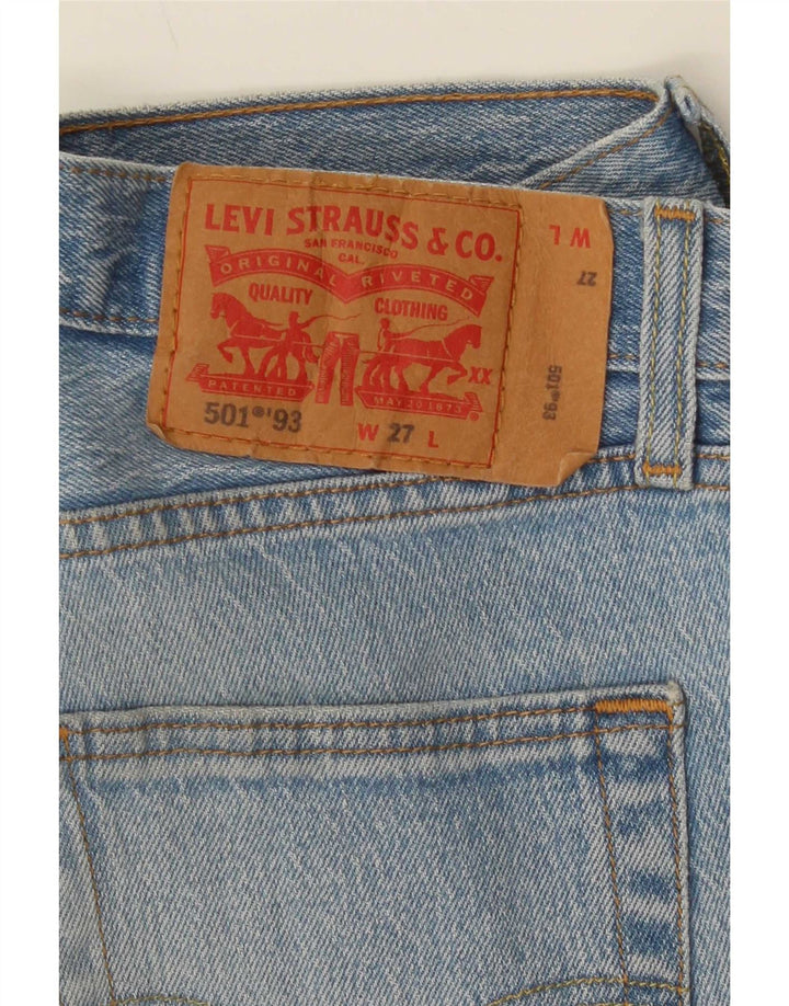 Levi's Mens 501 Straight Jeans W27 L28 Blue Cotton 90s