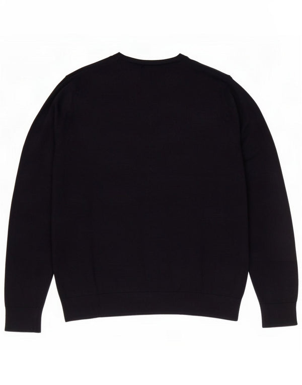 Marks & Spencer Mens Autograph Crew Neck Jumper Sweater Large Navy Blue