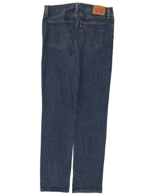 Levi's Womens 724 High Rise Straight Jeans W32 L32 Blue Cotton
