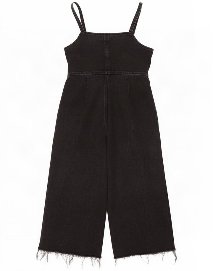 Topshop Womens Jumpsuit UK 12 Medium Grey Cotton