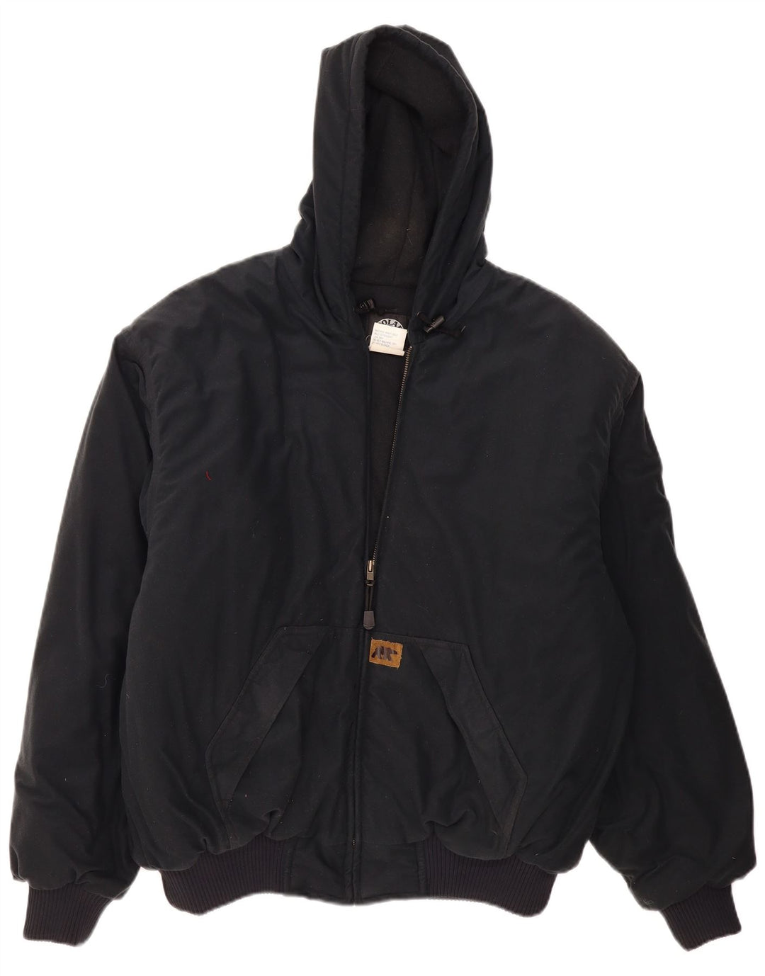 Polar King Mens Hooded Padded Jacket UK 42 XL Navy Blue Polyester