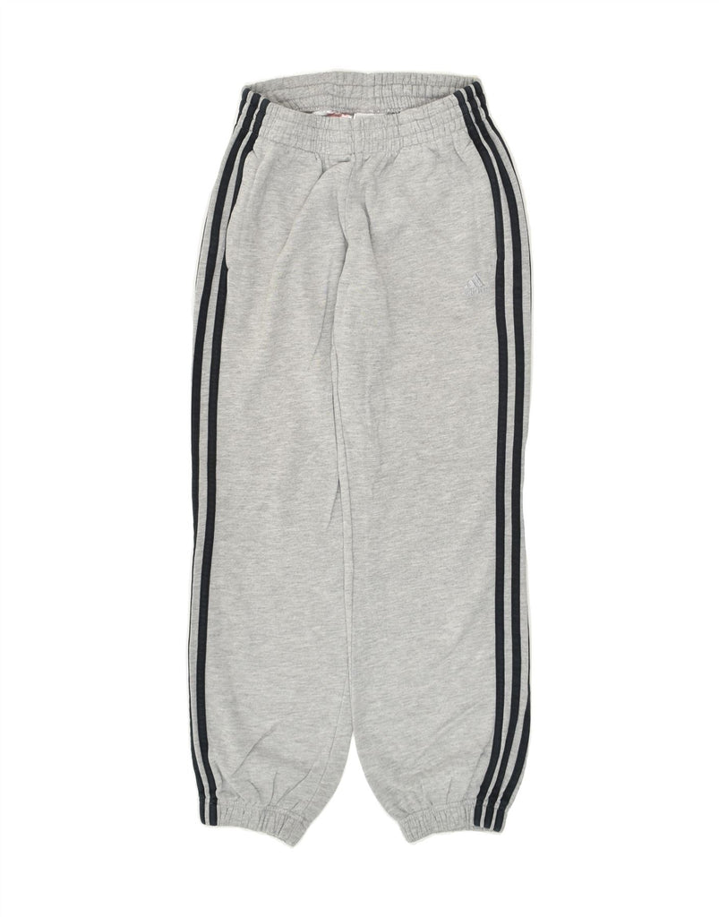 ADIDAS Boys Tracksuit Trousers Joggers 11-12 Years Grey Cotton | Vintage Adidas | Thrift | Second-Hand Adidas | Used Clothing | Messina Hembry 
