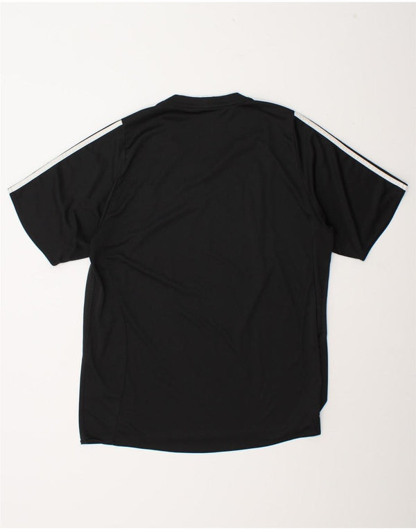 Adidas Mens T-Shirt Top Large Black Polyester