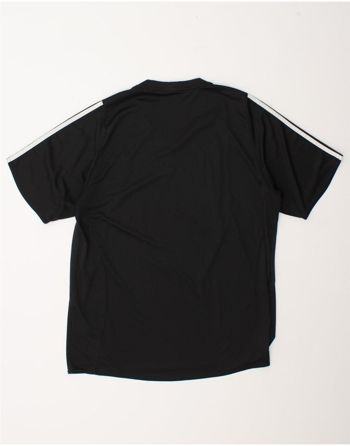 Adidas Mens T-Shirt Top Large Black Polyester