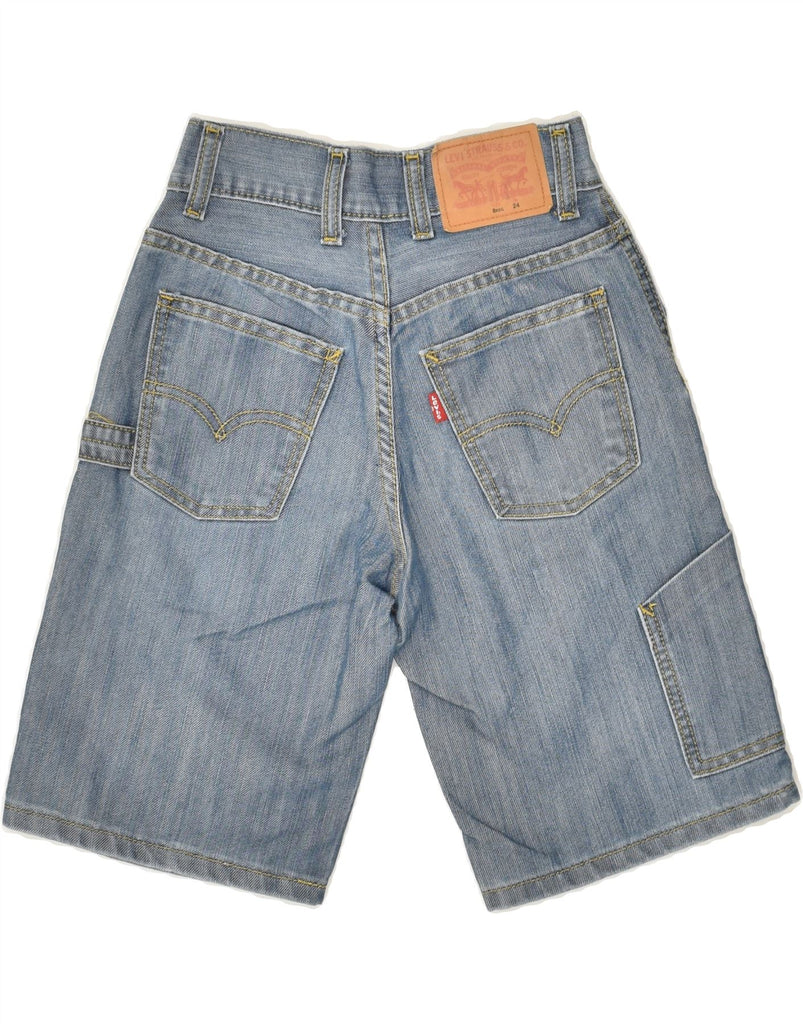 LEVI'S Boys Carpenter Denim Shorts 7-8 Years W24 Blue Cotton | Vintage Levi's | Thrift | Second-Hand Levi's | Used Clothing | Messina Hembry 