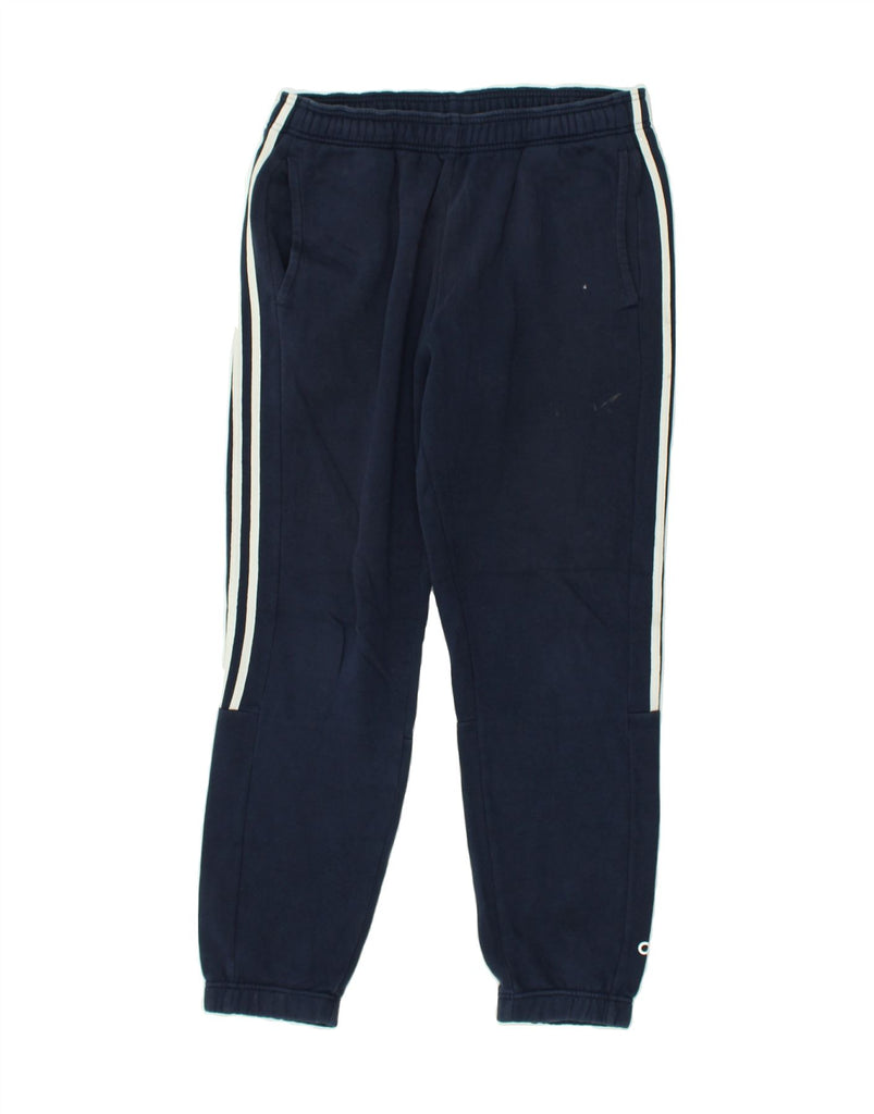 ADIDAS Mens Tracksuit Trousers Joggers Large Navy Blue Cotton | Vintage Adidas | Thrift | Second-Hand Adidas | Used Clothing | Messina Hembry 