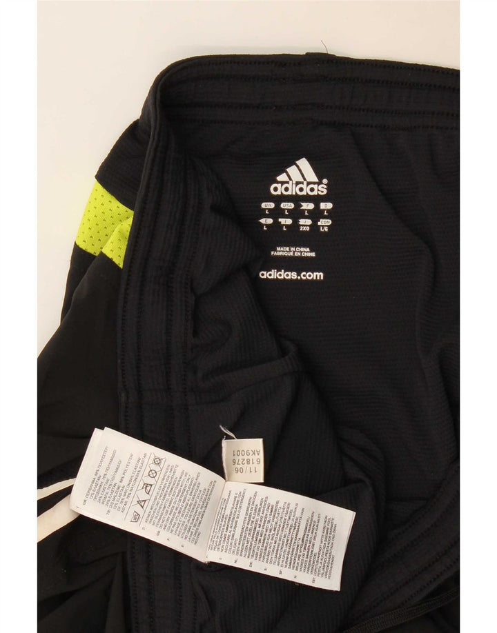 Adidas Mens Sport Shorts Large Black Colourblock Polyester