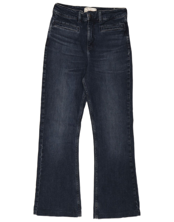 Fat Face Womens Bootcut Jeans UK 10 Small W27 L28 Navy Blue Cotton