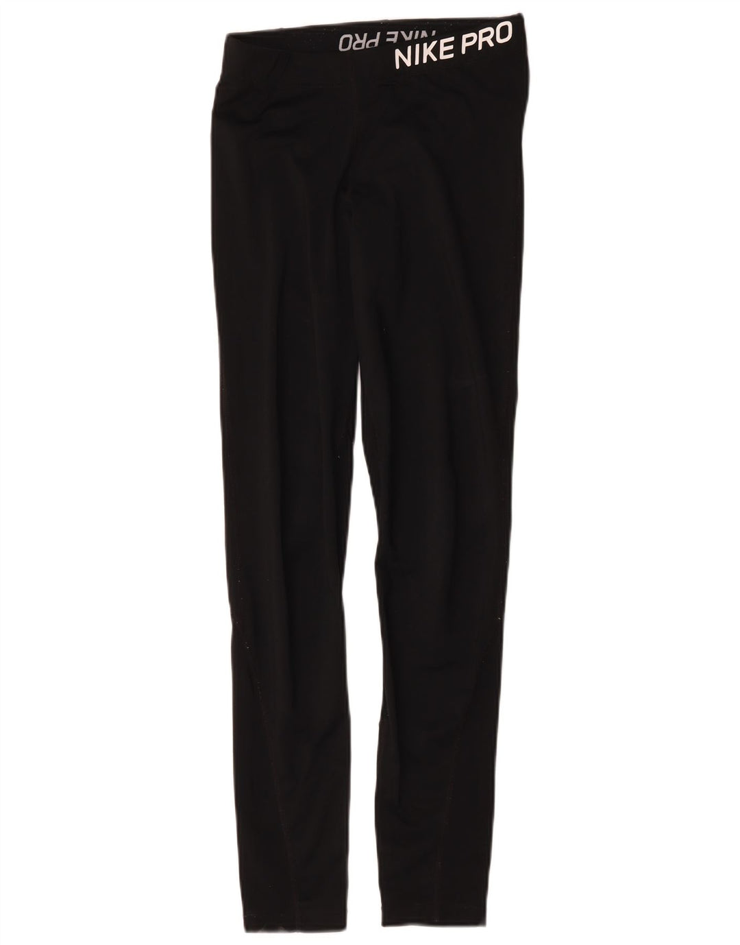 Nike Womens Graphic Leggings UK 12 Medium Black Cotton