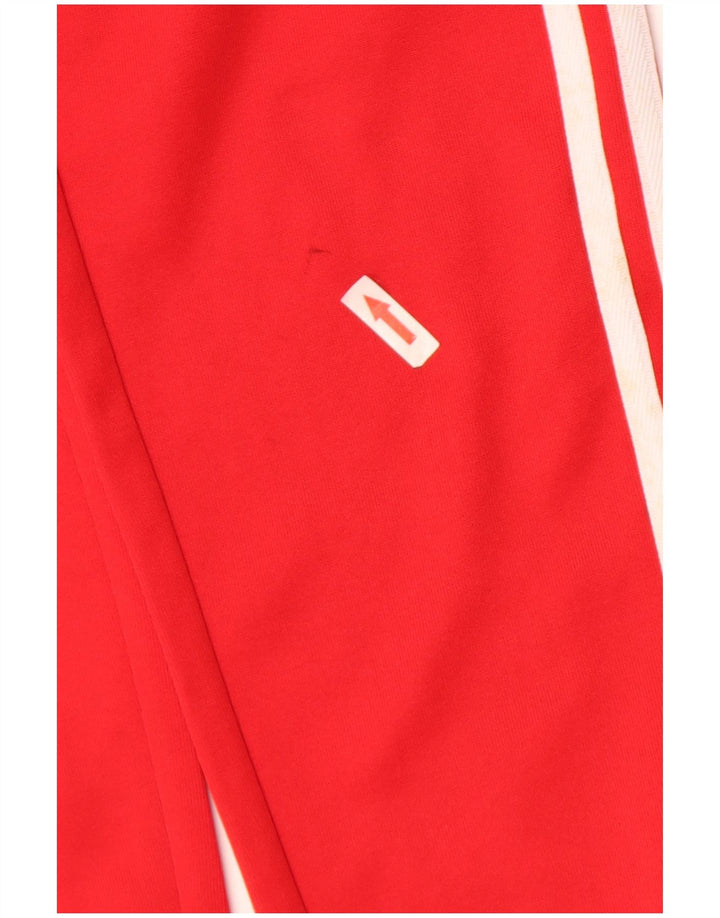 Adidas Mens Tracksuit Trousers Joggers Small Red Polyester