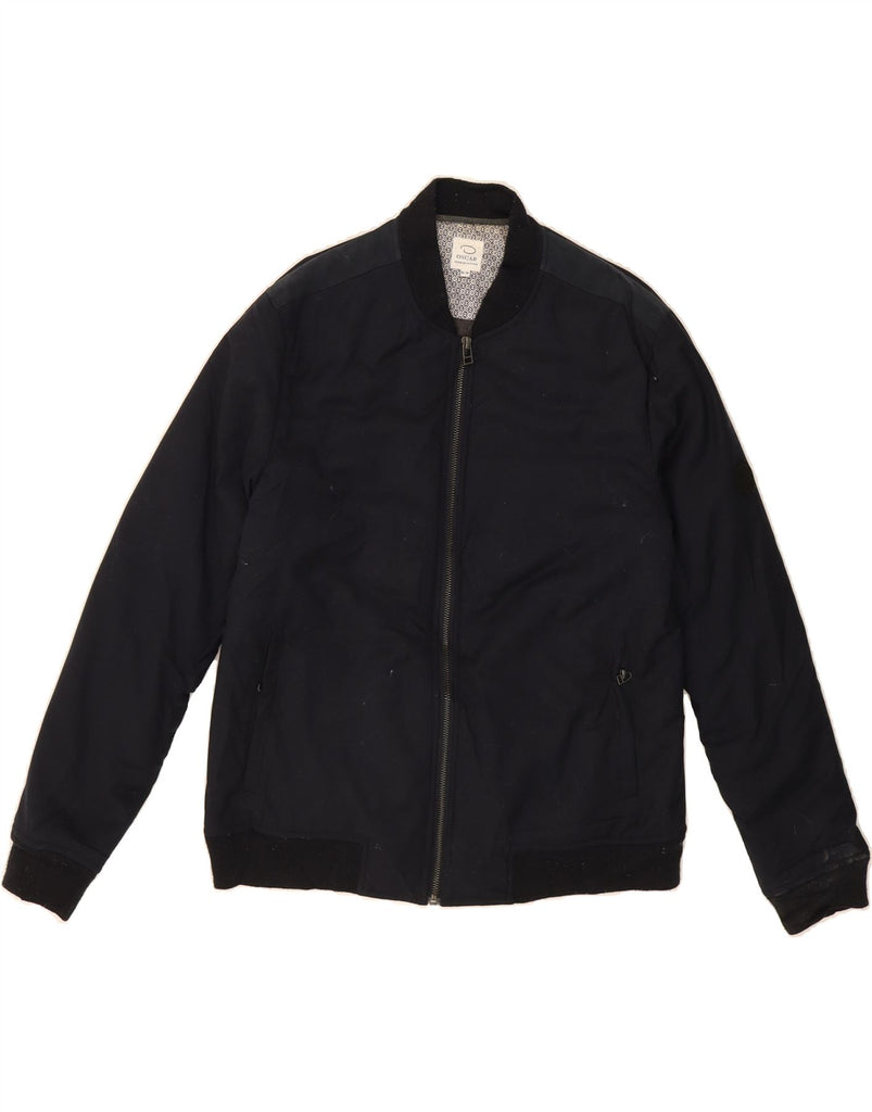 OSCAR DE LA RENTA Mens Bomber Padded Jacket UK 38 Medium Navy Blue Vintage Oscar De La Renta and Second-Hand Oscar De La Renta from Messina Hembry 