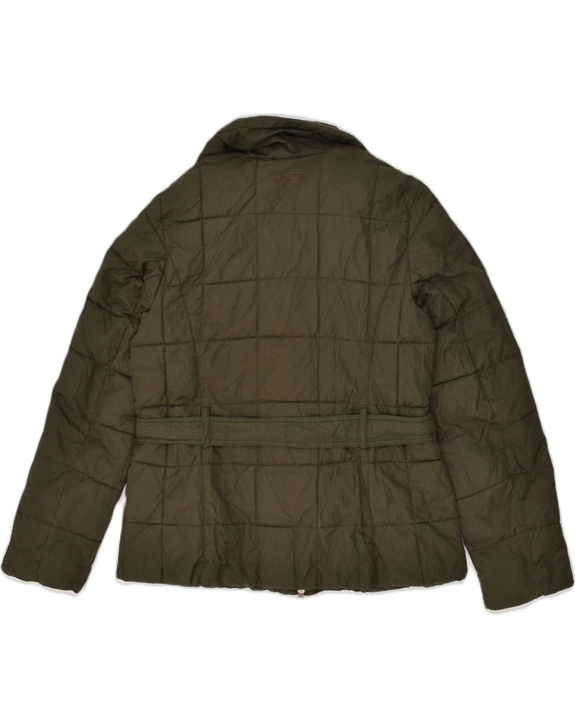 MARLBORO CLASSICS Womens Padded Jacket IT 48 XL Khaki Cotton | Vintage Marlboro Classics | Thrift | Second-Hand Marlboro Classics | Used Clothing | Messina Hembry 