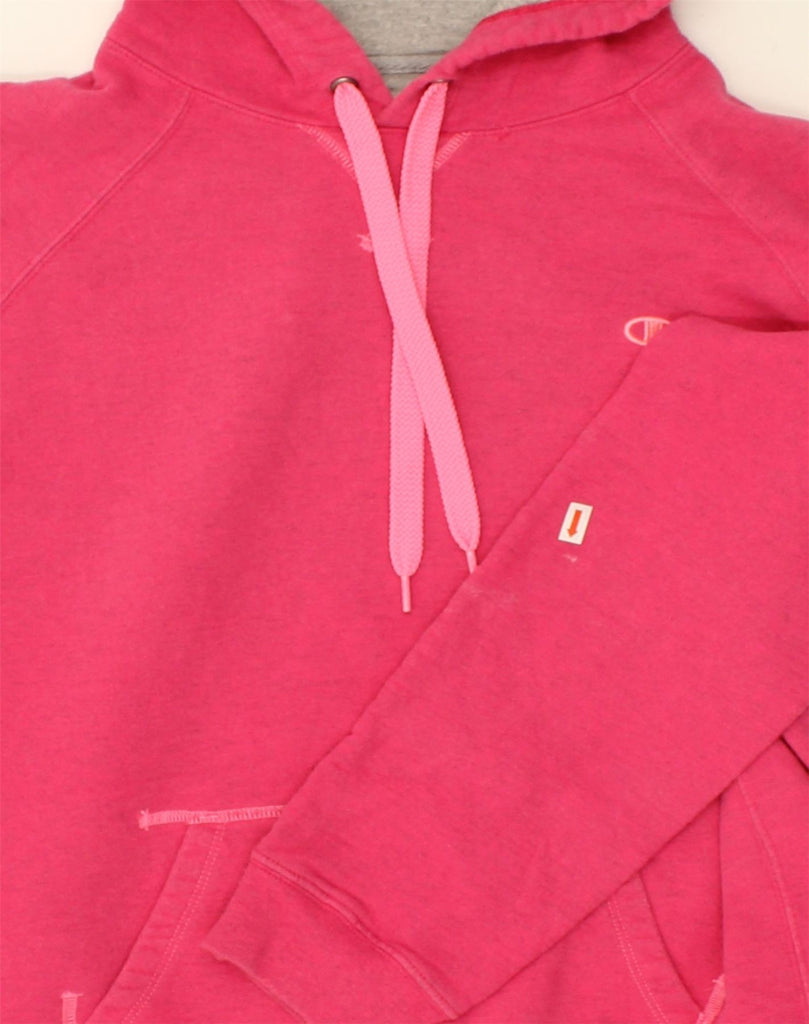 CHAMPION Womens Authentic Hoodie Jumper UK 18 XL Pink Cotton | Vintage Champion | Thrift | Second-Hand Champion | Used Clothing | Messina Hembry 