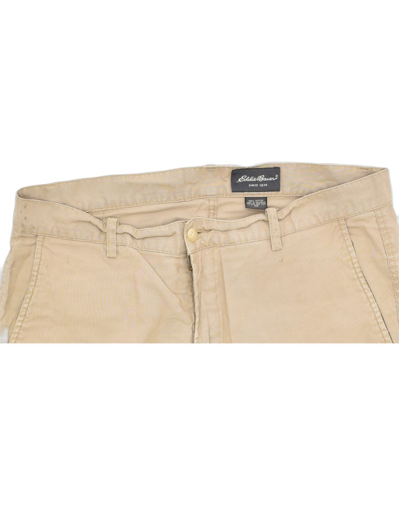 EDDIE BAUER Mens Tapered Chino Trousers W36 L32 Beige Cotton | Vintage | Thrift | Second-Hand | Used Clothing | Messina Hembry 