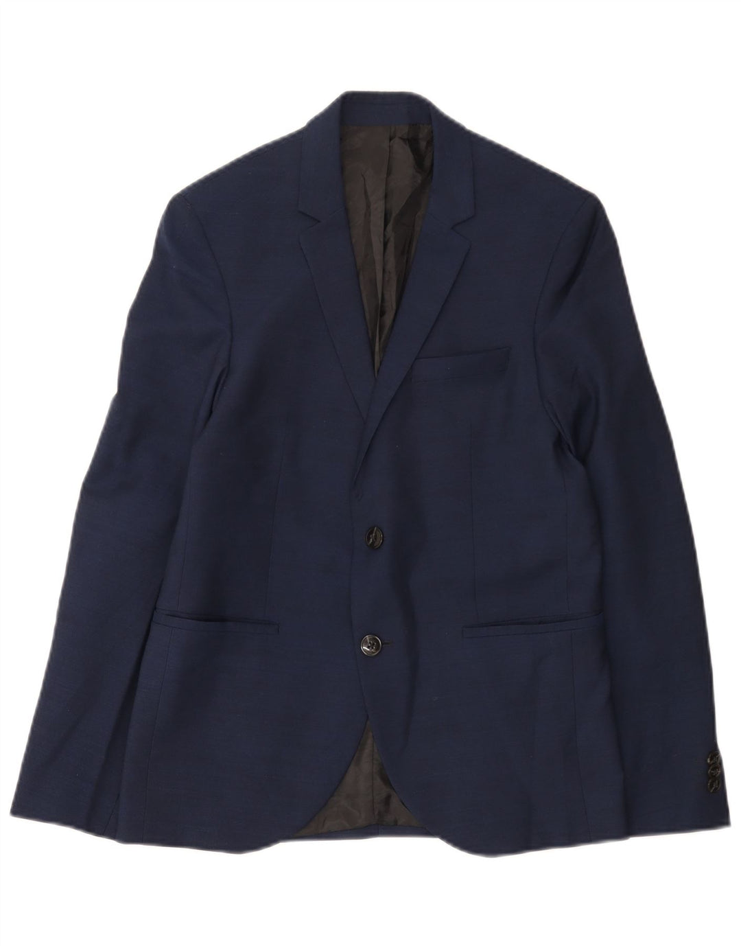 Jack & Jones Boys 2 Button Blazer Jacket 13-14 Years Navy Blue Polyester