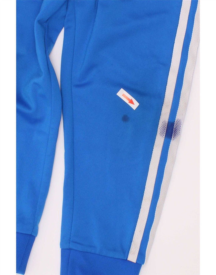 Adidas Boys Tracksuit Trousers Joggers 5-6 Years Blue Polyester