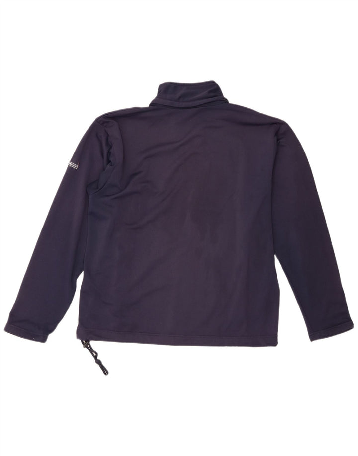 Champion Mens Tracksuit Top Jacket Large Navy Blue Polyester