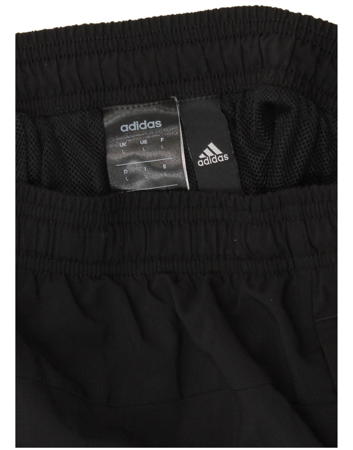 Adidas Womens Tracksuit Trousers Joggers UK 16 Large  Black Polyester